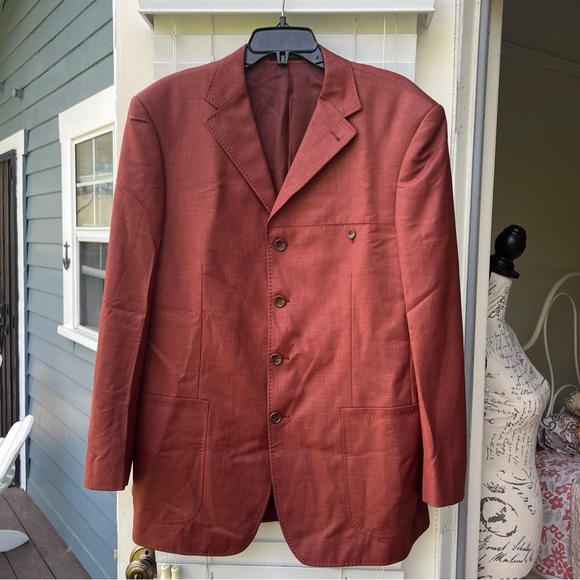 Laorencheng Rust Color Men’s Sport Coat From Fujian Old city Size  52A - Picture 2 of 9